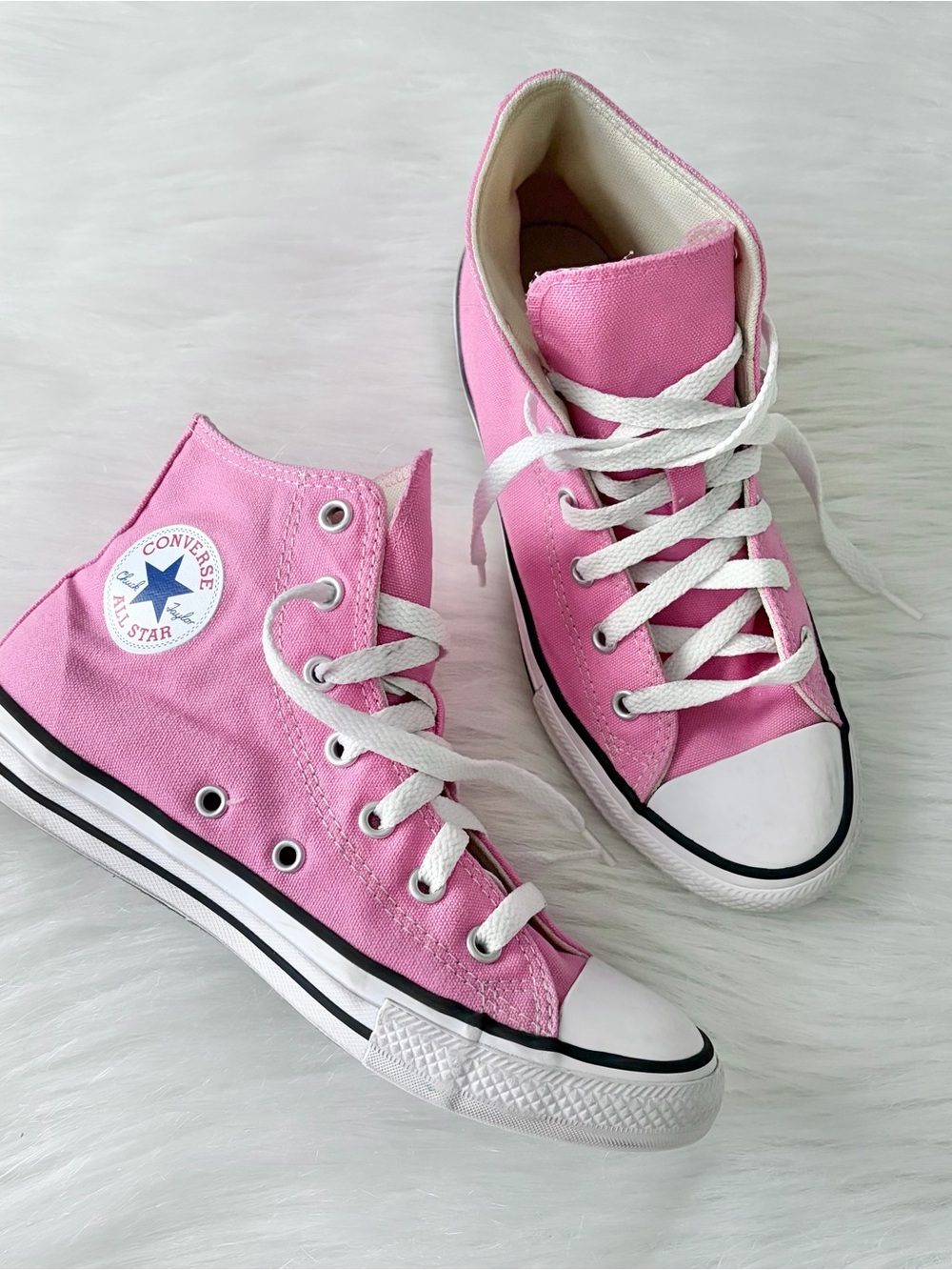 Girls Pink High Too All Star Converse